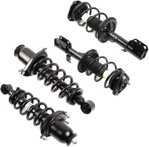 Front + Rear Complete Shock Absorber Strut and Coil Spring Assembly for Scion for tC 2005-2010, Replace# 172391 172400L in Kuwait