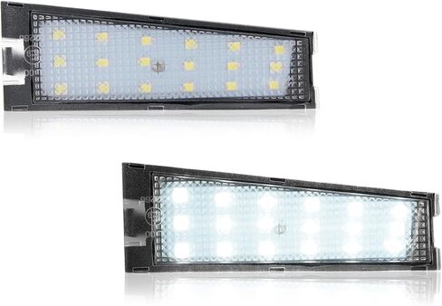 LED License Plate Light Compatible with 2008 2009 2010 Cadillac CTS, Powered by 18SMD White LED Lights ReplaceOE GM20901147 25911619, 20901148 25911620 in Saudi Arabia