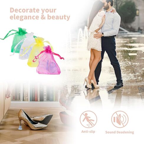 28 Pairs Heel Protectors for Grass, 4 Sizes Grass High Heel Caps, Heel Covers for High Heel Shoes, Outdoor Events in Kuwait