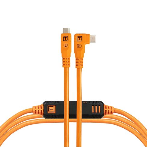 أدوات Tether Tetherpro Optima 10g USB نقل البيانات الحصري ، 15 '(4.6m) مباشرة إلى كابل الزاوية اليمنى - البرتقالي in Saudi Arabia