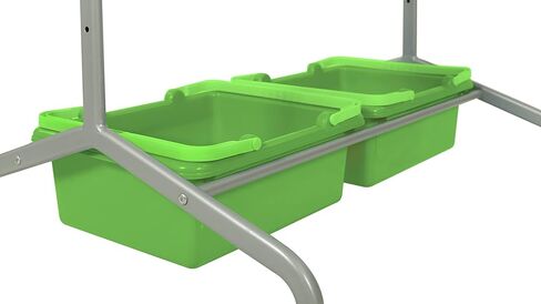 Stand Up Desk Store Mobile Whiteboard and Flipchart Easel with Storage Bins and Chart Hooks in Kuwait