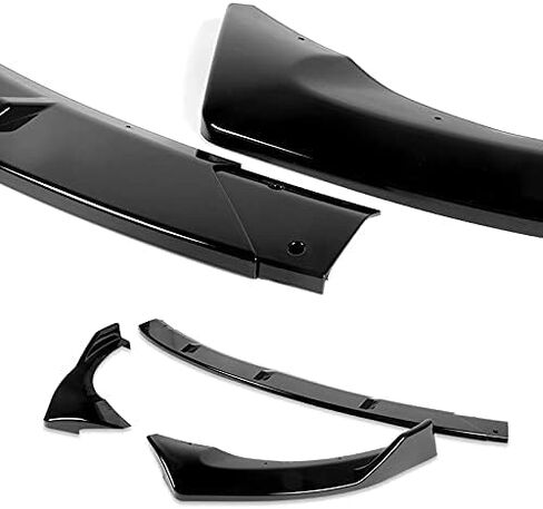 3PCS Front Bumper Lip Kit fit for Compatible with 2013-2017 Hyundai Veloster Turbo, STP-Style Splitter Trim Protection Spoiler, Air-Dam-Chin-Diffuser (Painted Black) in Saudi Arabia