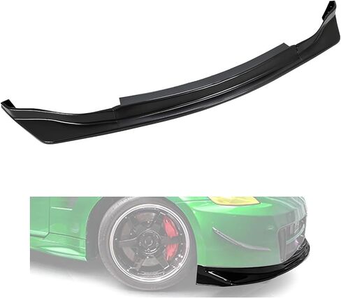 KUAFU Front Bumper Lip Compatible with 2006-2009 Nissan 350Z 3Pcs Spoiler Splitter Bumper Chin Lip Air Dam Body Protector Kit Black Plastic in Saudi Arabia