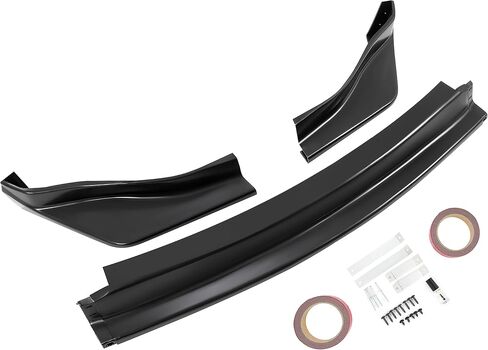 KUAFU Front Bumper Lip Compatible with 2006-2009 Nissan 350Z 3Pcs Spoiler Splitter Bumper Chin Lip Air Dam Body Protector Kit Black Plastic in Saudi Arabia