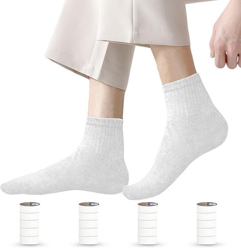 20 زوجًا من الجوارب المضغوطة ذات القطع المنخفضة للكاحل للسفر والصالة الرياضية والفنادق المحمولة ذات الاستخدام الواحد in Kuwait