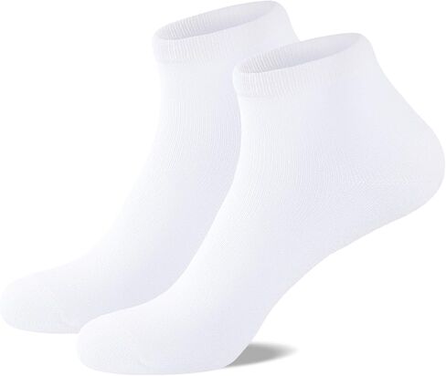 Men's Ankle Socks - Soft Breathable Short Socks with Natural Viscose Bamboo Fiber, Daily Wear, Commute & Leisur in Saudi Arabia