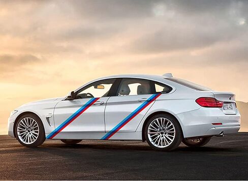 3 Meters M-Colored Stripe Car Hood Roof Sticker Vinyl Decal for BMW M3 M5 M6 3/5/7 Series (M Colored) in Kuwait