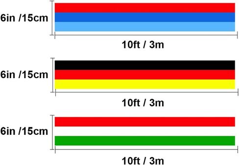 3 Meters M-Colored Stripe Car Hood Roof Sticker Vinyl Decal for BMW M3 M5 M6 3/5/7 Series (M Colored) in Kuwait