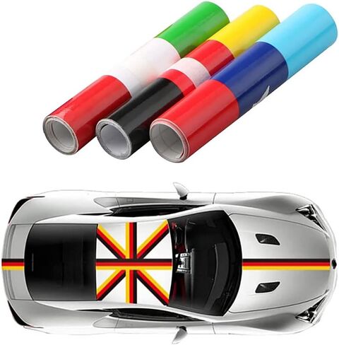 3 Meters M-Colored Stripe Car Hood Roof Sticker Vinyl Decal for BMW M3 M5 M6 3/5/7 Series (M Colored) in Kuwait