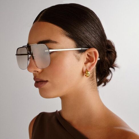 AIRE Venatici Sunglasses - Silver, Aviator, Female, Classic Retro Style in Kuwait