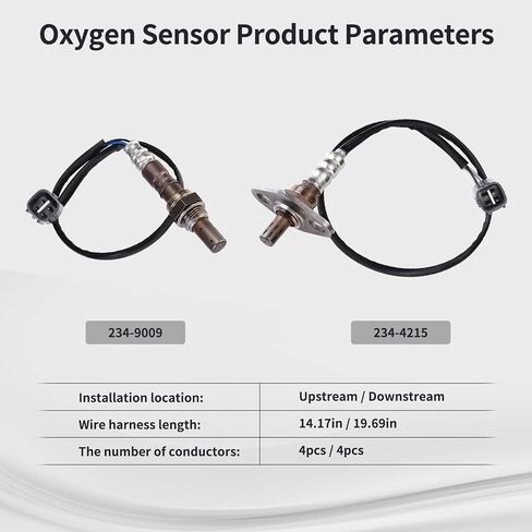 O2 Oxygen Sensor Upstream and Downstream Fits for Toyota Highlander 3.0L V6 2001-2003, for Lexus RX300 3.0L V6 1999-2003 Replace 234-9009 234-4215 3PCS in Kuwait