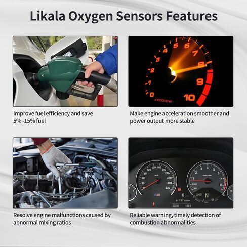 O2 Oxygen Sensor Upstream and Downstream Fits for Toyota Highlander 3.0L V6 2001-2003, for Lexus RX300 3.0L V6 1999-2003 Replace 234-9009 234-4215 3PCS in Kuwait