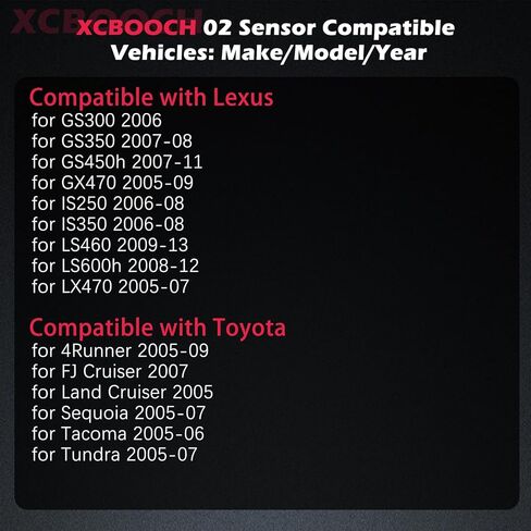 Automotive Replacement Oxygen O2 Sensor 234-9051 Set of 1, 02 Sensor Compatible with Lexus for GS450h for GX470 for LS460 for LS600h, for Toyota for 4Runner for Sequoia for Tundra in Kuwait