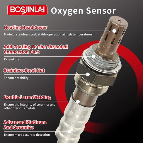 O2 Oxygen Sensor Upstream Downstream for Dodge Avenger Caravan Charger Challenger Dakota Grand Caravan, for Jeep Commander Grand Cherokee Liberty Wrangler JK, for Chry Aspen 300, for Ram 1500 4Pcs in Saudi Arabia