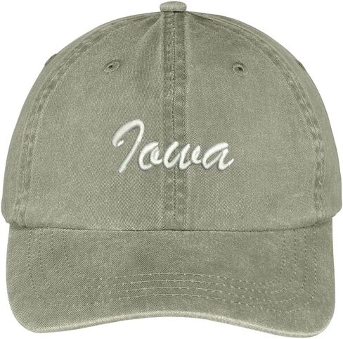 Trendy Apparel Shop Iowa State Embroidered Low Profile Adjustable Cotton Cap in Saudi Arabia