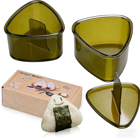 2PCS Large Clear Onigiri Rice Ball Mold Makers,Triangle Rice Ball Mold Maker,Sushi press Mold for Kid Lunch Bento, Non-stick, BPA-Free in Saudi Arabia