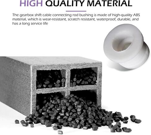 2 PCS Automatic Transmission Shift Cable Linkage Bushing, Plastic Shifter Cable Bushing Kit, OEM #DG9Z-7K340-A Replacement Accessories, Compatible with Ford Focus MK (White) in Kuwait