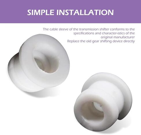 2 PCS Automatic Transmission Shift Cable Linkage Bushing, Plastic Shifter Cable Bushing Kit, OEM #DG9Z-7K340-A Replacement Accessories, Compatible with Ford Focus MK (White) in Kuwait