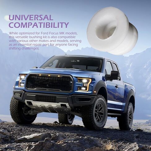 2 PCS Automatic Transmission Shift Cable Linkage Bushing, Plastic Shifter Cable Bushing Kit, OEM #DG9Z-7K340-A Replacement Accessories, Compatible with Ford Focus MK (White) in Kuwait