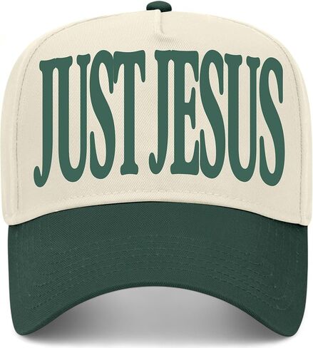 Just Jesus Serif Vintage Trucker Hat | Premium Adjustable Christian Snapback Baseball Hat for Men & Women in Saudi Arabia