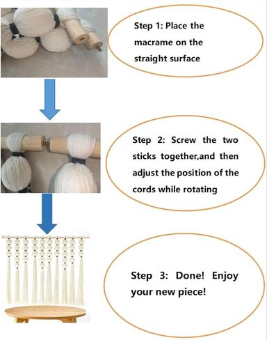 FZHLR Macrame Wall Hanging Large Boho Sphericity Cotton Textile Wall Decor Art Fiber Yarn Headboard Bedroom Living Room Apartment Birthday Gift Xmas (Beige) in Saudi Arabia