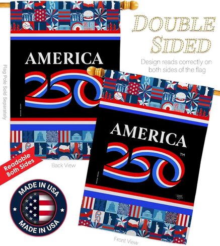 أمريكا 250 علم عيد ميلاد عيد الاستقلال، نسيج جداري، لافتة منزلية، بضائع مرخصة رسميًا، مطبوعات قماشية، لافتة ساحة، نسيج منسوج، ملصق الولايات المتحدة الأمريكية، هدية تزيين الذكرى السنوية الـ 250 in Kuwait