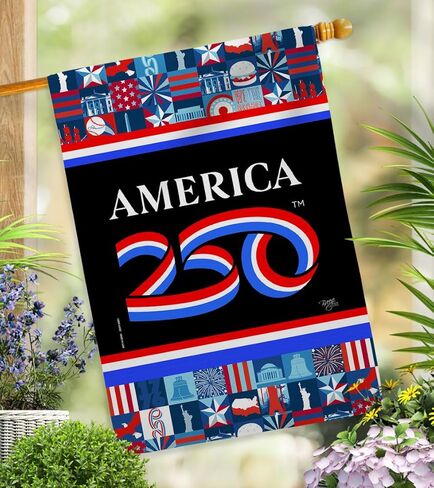 أمريكا 250 علم عيد ميلاد عيد الاستقلال، نسيج جداري، لافتة منزلية، بضائع مرخصة رسميًا، مطبوعات قماشية، لافتة ساحة، نسيج منسوج، ملصق الولايات المتحدة الأمريكية، هدية تزيين الذكرى السنوية الـ 250 in Kuwait