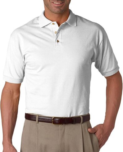 Jerzees Adult 6.1 oz. Heavyweight Cotton™ Jersey Polo 2XL WHITE in Saudi Arabia