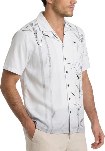 BRISIRA Mens Hawaiian Shirts Short Sleeve Beach Tropical Floral Cuban Collar Button Down Aloha Casual Cruise Vacation Shirt in Kuwait