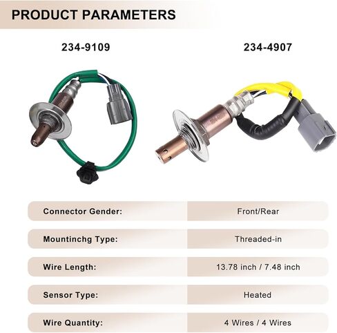 مستشعر الأكسجين O2 المنبع والمصب يناسب سوبارو فورستر 2.5L 2011-2013، Impreza 2.0L 2012-2014، XV Crosstrek 2.0L 2013-2014، استبدل 234-9109، 22641-AA610، 234-4907، 22690-AA96A 2 قطعة in Saudi Arabia