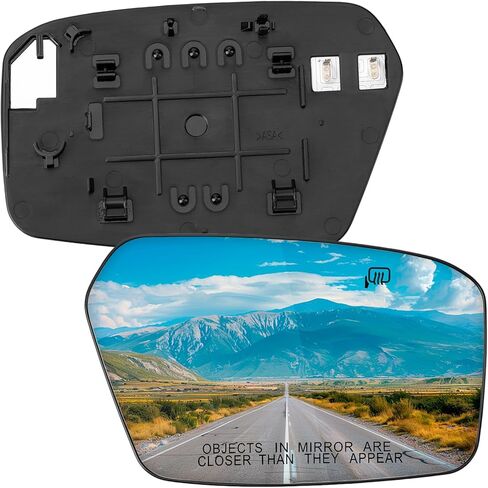 Passenger Side Mirror Replacement for Ford Fusion 2006 2007 2008 2009 2010, for Mercury Milan 2006 2007 2008 2009 2010 - Right Side Mirrors Glass, Rear View Mirror Glass with Power Heated in Saudi Arabia