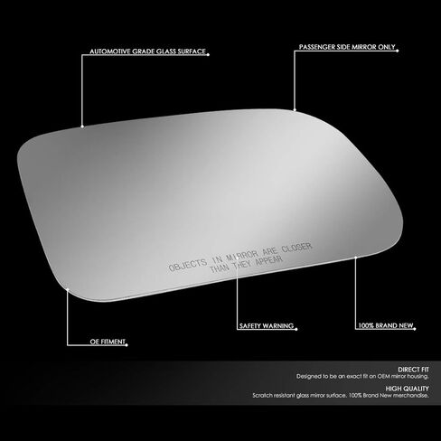 Passenger Right Side Door Rear View Mirror Glass Lens Replacement Compatible with 94-99 Dodge Ram Pickup/Van/B-Series in Saudi Arabia
