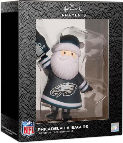 Hallmark NFL Philadelphia Eagles Santa Fan Christmas Ornament, Gifts for Sports Fans in Saudi Arabia