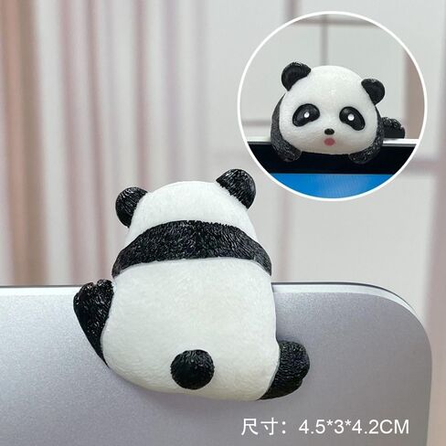 Resin Creative Little Animal Ornaments Table Edge Ornaments Car Navigation Screen Decorations Computer TV(Panda) in Saudi Arabia