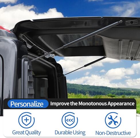 رفع الصندوق الخلفي يدعم استبدال دعامات الصدمات المتوافقة مع Hummer H2 2003-2009، طقم دعم رفع الباب الخلفي يساعد قضيب هيدروليكي مشحون بالغاز دعامة رفع الصدمات، قطعتان in Saudi Arabia