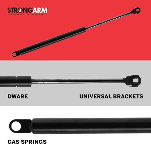 StrongArm 4364 Gas Shock Strut Hood Car Lift Support 18 Inch Extended Length with a 106 Pound Force Rating fits Select Dodge RAM in Kuwait