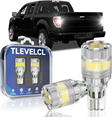 مصابيح إضاءة عكسية 921 912 T15 LED، مناسبة لسيارة شيفروليه تاهو 2015-2023، استبدال أضواء احتياطية بيضاء رائعة فائقة السطوع 6000K، إضاءة 360 درجة، حزمة من 2 in Saudi Arabia