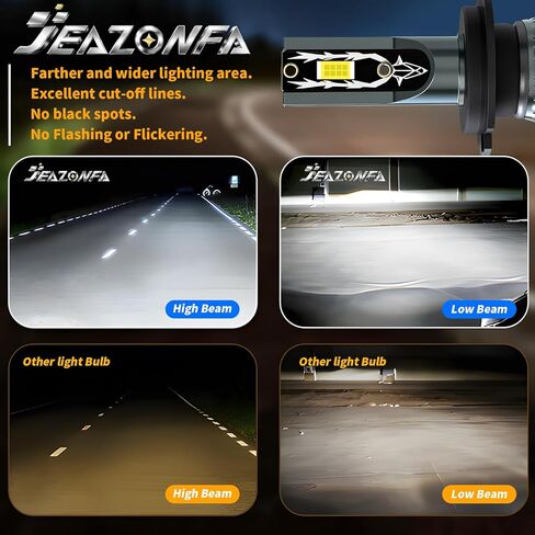 مجموعة مصابيح كهربائية Sonata 2011 2012 2013 2014، مصابيح Hi & Lo Beam + مجموعة مصابيح الضباب، 6500K أبيض، التوصيل والتشغيل، حزمة من 6 in Saudi Arabia