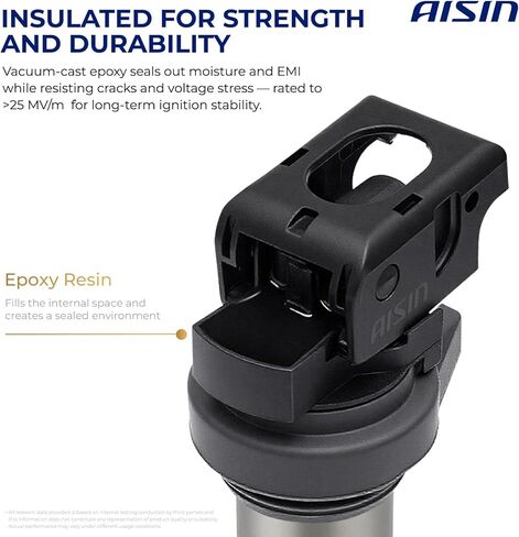 AISIN ESCT-00494 Pack of 6 Ignition Coils - Compatible with Toyota Tacoma 2016-2023, Highlander 2017-2019, Lexus RX450hL IS300 LC500h RC300 2016-2024 - 3.5L 6Cyl in Saudi Arabia