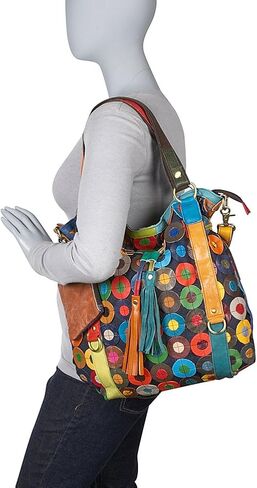 حقيبة يد جلد لويد متعددة الألوان من أميري ليذر (#1730-9) in Kuwait