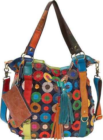 حقيبة يد جلد لويد متعددة الألوان من أميري ليذر (#1730-9) in Kuwait