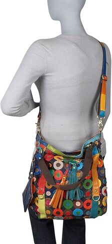 حقيبة يد جلد لويد متعددة الألوان من أميري ليذر (#1730-9) in Kuwait