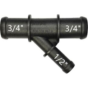 5Q0121087A, 3/4" x 3/4" x 1/2" Straight Joint Fitting,Radiator Coolant Hose 3 Way Connector,Heater Lap Y-Joint,Water Pipe Splitter Kit for Chevrolet,Ford,Ram,Jeep,Cadillac,Dodge,Audi,Benz,BMW,VW,19mm in Kuwait