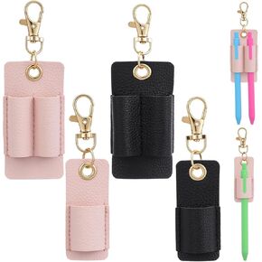 4 PCS Pen Holder for Lanyard Leather Pen Lanyard Keychain for Nurse Clerk Office School in Kuwait