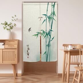 ستارة باب نورين اليابانية، نسيج الباب، طباعة بالحبر الصيني، معالجة النوافذ، ستارة الخيزران، لوحة المدخل، مقسم غرفة التعليق، ستائر باب المطبخ، ديكور المنزل الياباني، 33.5 بوصة × 70.9 بوصة in Kuwait