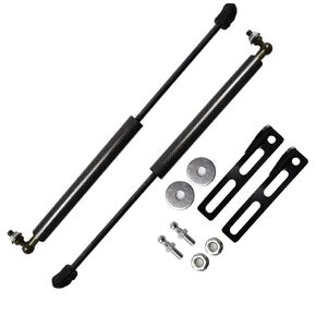 Lift Supports for Toyota RAV4 RAV 4 (XA40) 2012-2018 Front Bonnet Hood Modify Carbon Fiber Gas Charged Shock Dampers Spring Struts Bar (2 PCS) (Normal Black) in Kuwait