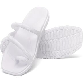 Flip Flops for Women Arch Support Comfortable Thong Sandals with Square Toe & Lightweight Cushion Beach Slides in Kuwait