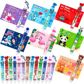 24 مجموعة من أقلام عيد الفصح السائبة لعيد الفصح في الفصول الدراسية 10 في 1 أقلام حبر جاف على شكل أرنب وجزر متعددة الألوان مع بطاقات تهنئة للأطفال وزملاء العمل في المكتب والمدرسة وحفلات الهدايا والسلة in Kuwait