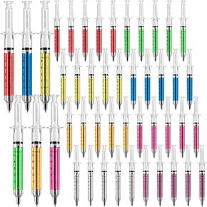 Leery 40 Pcs Syringe Pens Bulk, 8-Color Retractable Nurse Pens for Medical Professionals, Nursing Student Gifts, Office & Hospital Supplies (40) in Kuwait