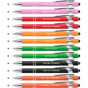 6 قطع من الهدايا الملهمة لعشاق الموسيقى، مجموعات أقلام حبر جاف لطيفة متعددة الألوان لفتاة العرض والنساء والممرضات وهدايا المعلم لمستلزمات حفلات أعياد الميلاد المكتبية وهدايا عيد الميلاد للفتيات in Kuwait